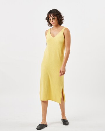 minimum - Vestido de punto 'Briona' en amarillo: frente