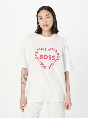 BOSS Shirt 'Ebase' in Wit: voorkant