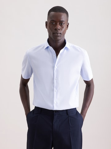 SEIDENSTICKER Slim fit Business shirt in Blue: front