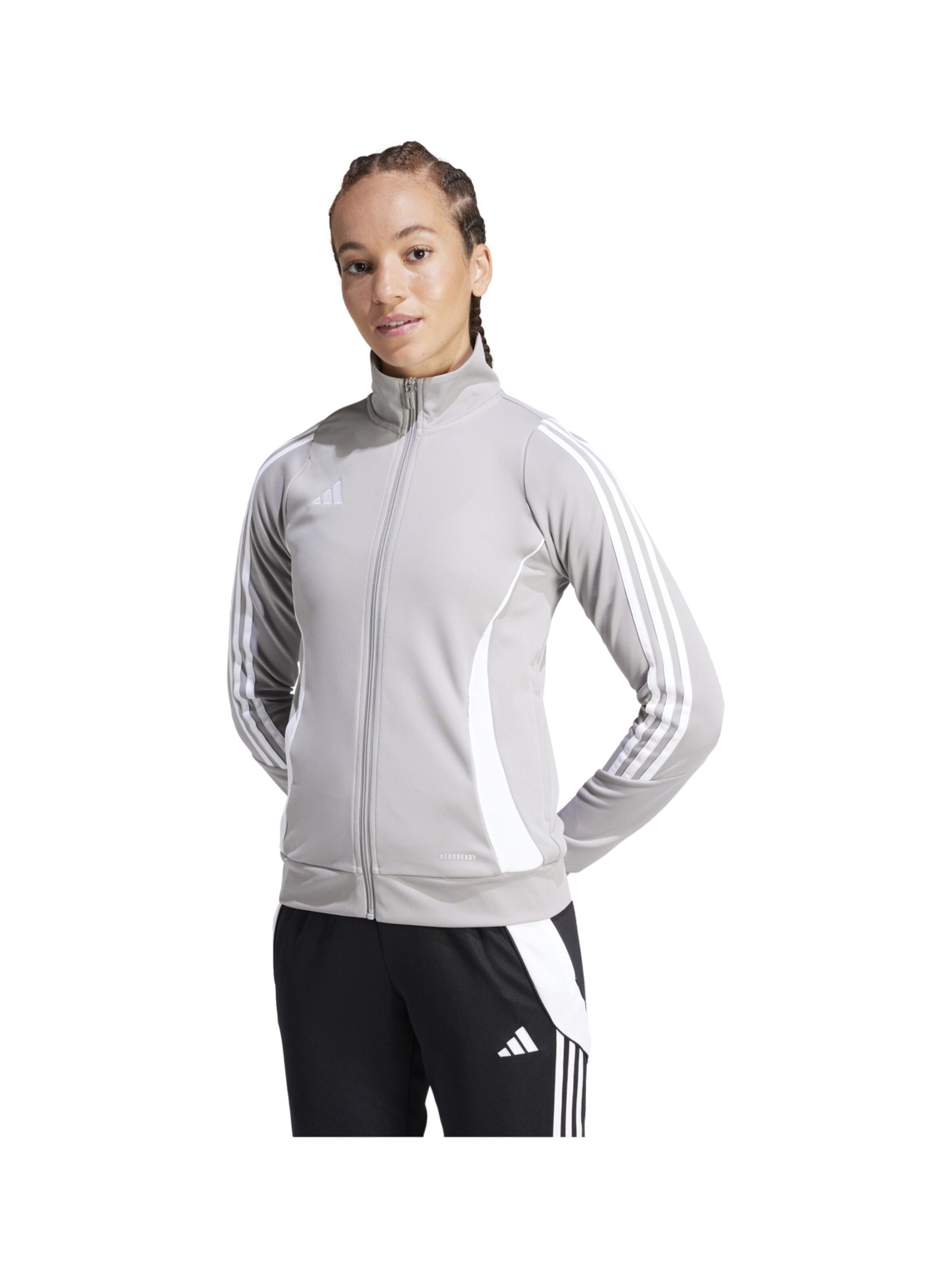 ADIDAS PERFORMANCE Training Jacket 'Tiro 24' in Grey: front