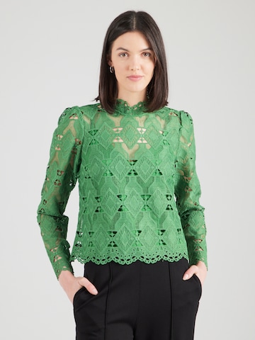 VILA ROUGE EDIT Bluse 'ROUCHASE' i grønn: forside