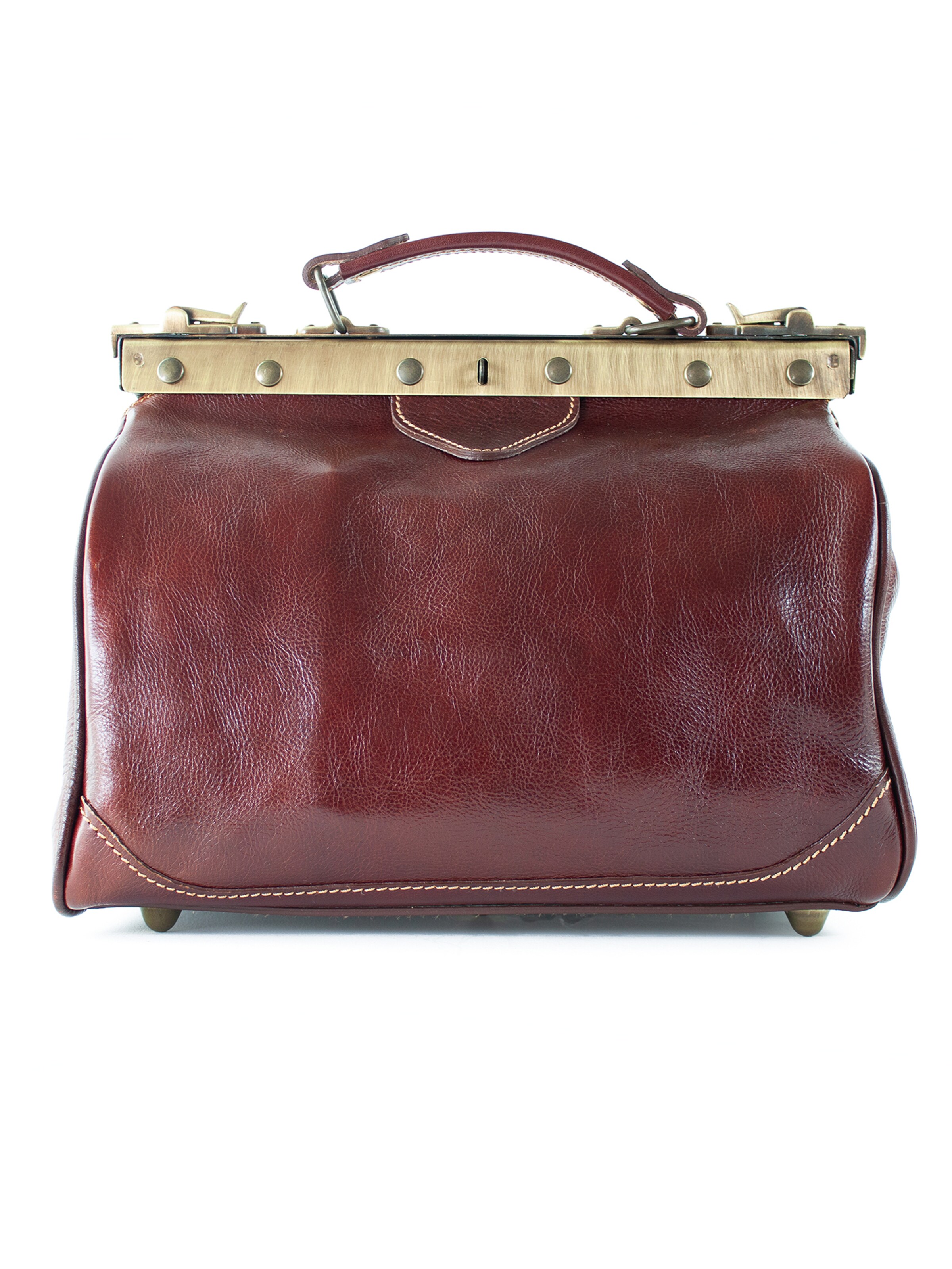 lePelou Handtas in Bruin: voorkant