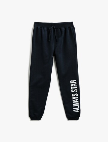 Koton Tapered Broek in Blauw: voorkant