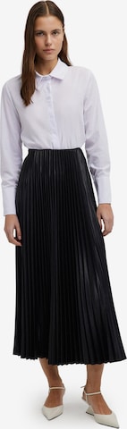 Touché Privé Rock 'Pleated Skirt' in Schwarz: Vorderseite