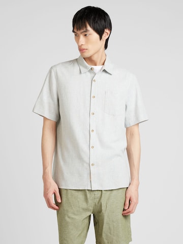 Revolution Regular fit Button Up Shirt in Grey: front