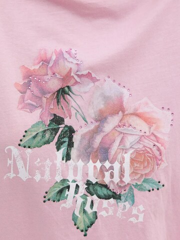 T-shirt No Matter What en rose