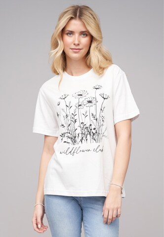 T-shirt Cloud5ive en blanc : devant
