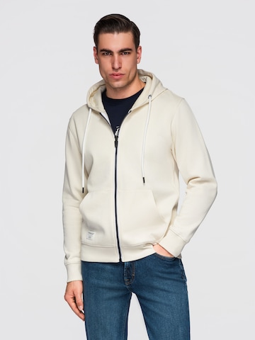 Ombre Sweatshirt 'OM-SSBZ-0272' in Beige: voorkant