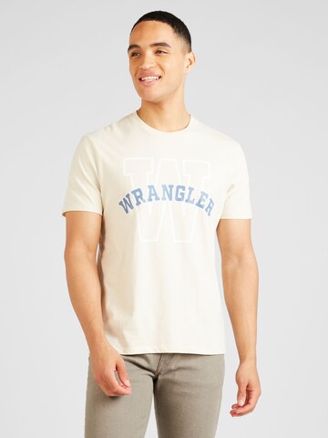 WRANGLER T-Shirt in Beige: predná strana