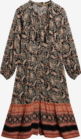 Robe-chemise Superdry en noir : devant