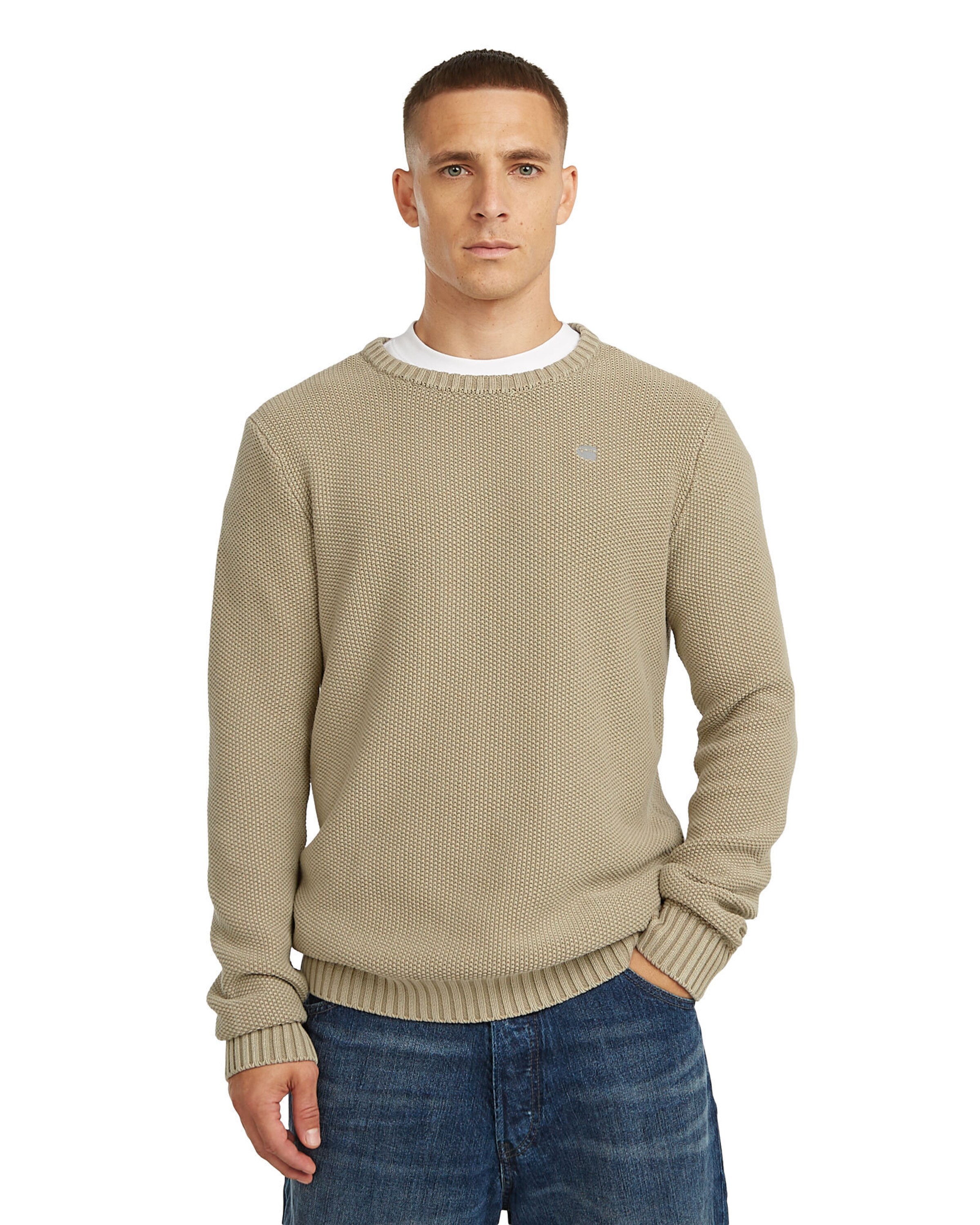 G-STAR Trui in Beige: voorkant