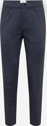 Kronstadt Slimfit Bandplooibroek in Blauw: voorkant