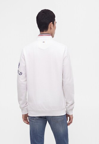 CAMP DAVID Zip-Up Hoodie in White