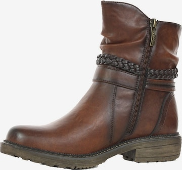 Relife Stiefelette, Weite G in Braun: Vorderseite