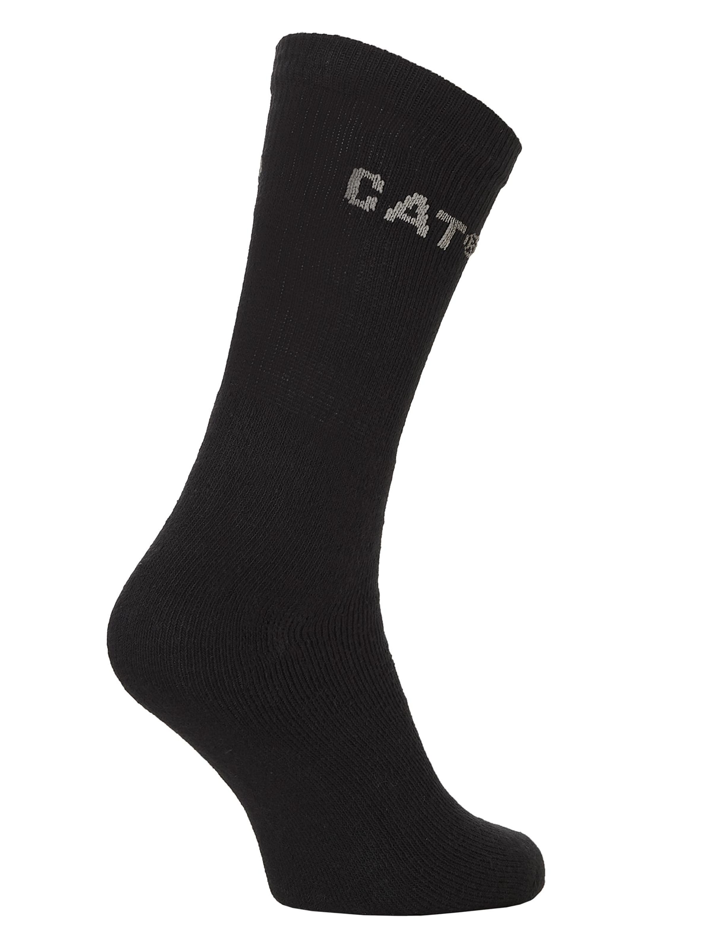 CATERPILLAR Sportsokken 'Caterpillar Heren Performance Sportsok Zwart 5-Pack' in Zwart