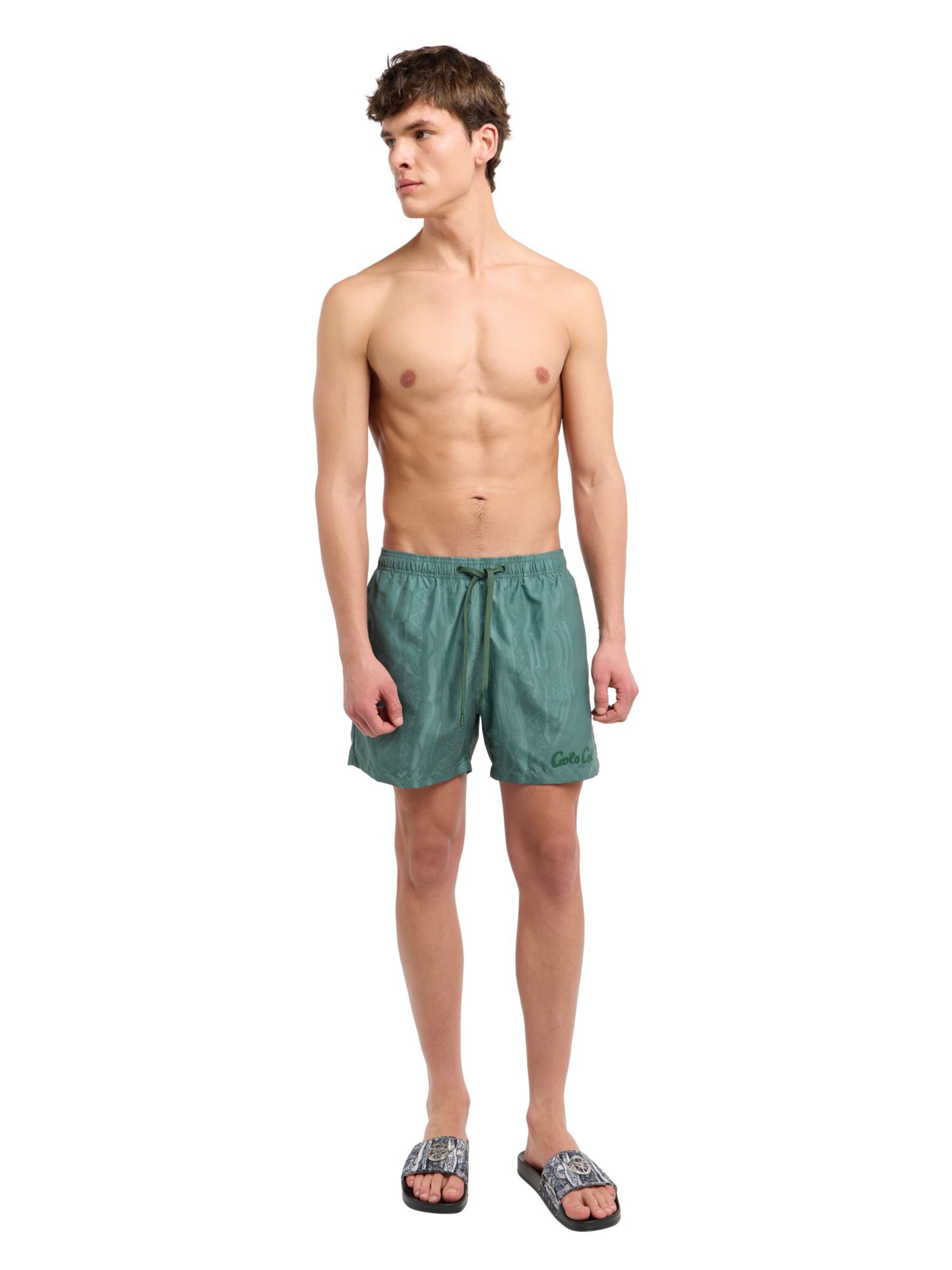 Carlo Colucci Badeshorts 'Fedel' in Grün