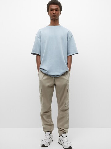 Pull&Bear Tapered Cargo nadrágok - szürke