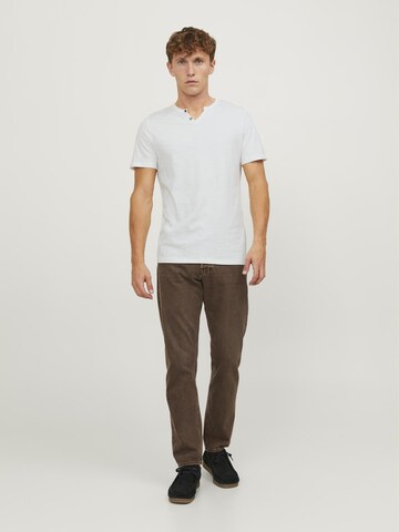 JACK & JONES Regular Fit T-Shirt 'JJESPLIT' in Grau: Vorderseite