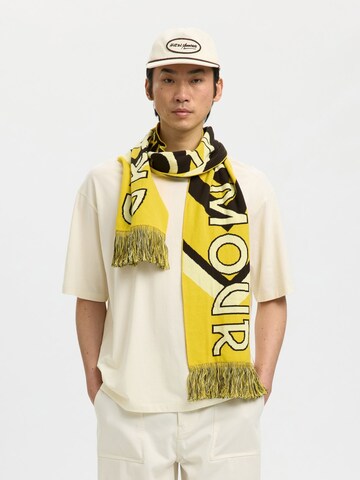 Écharpe SELECTED en jaune : devant