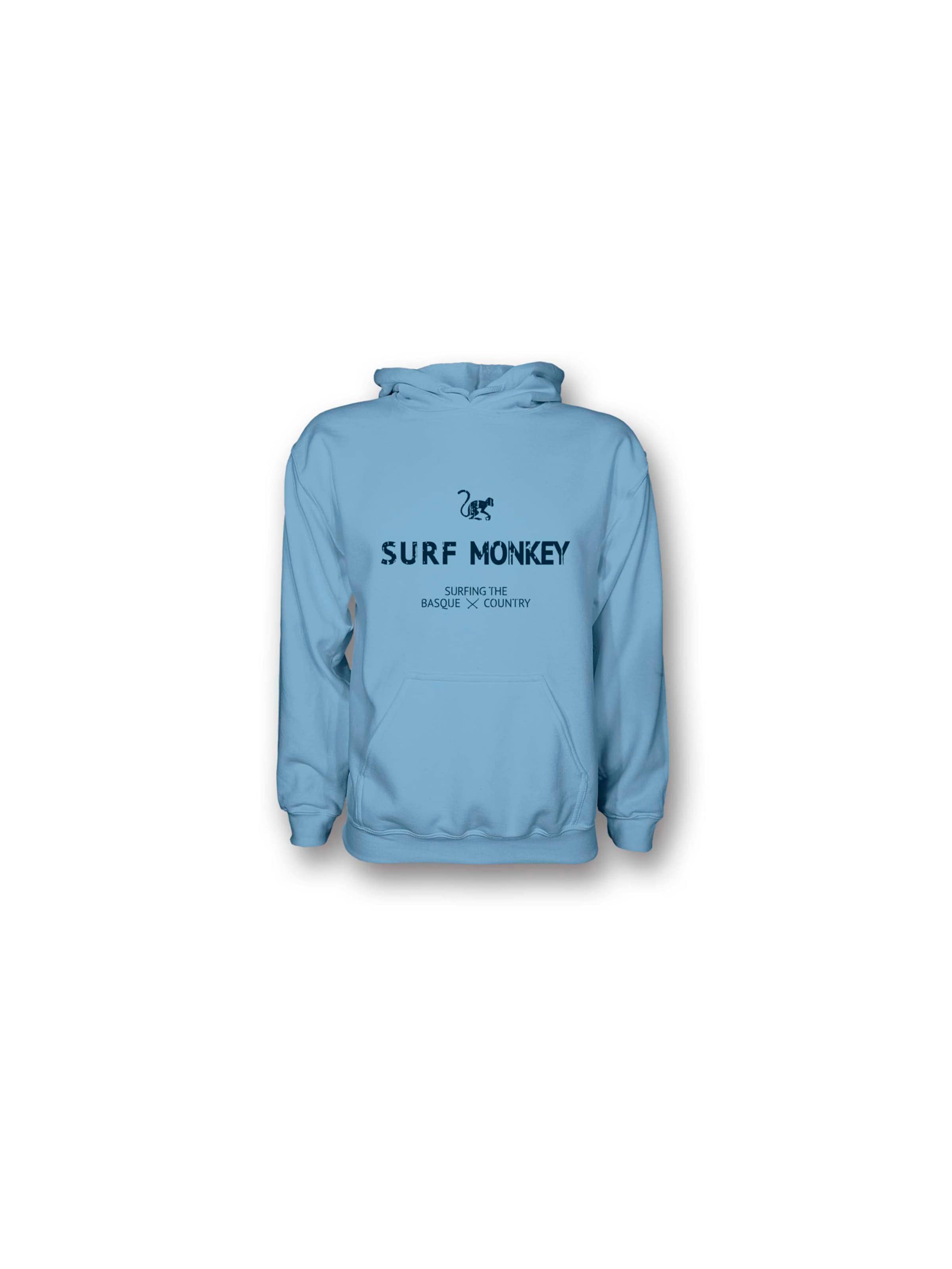 Surf Monkey Sweatshirt in Sky blue, Item view