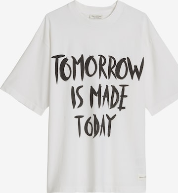 T-shirt Marc O'Polo en blanc : devant