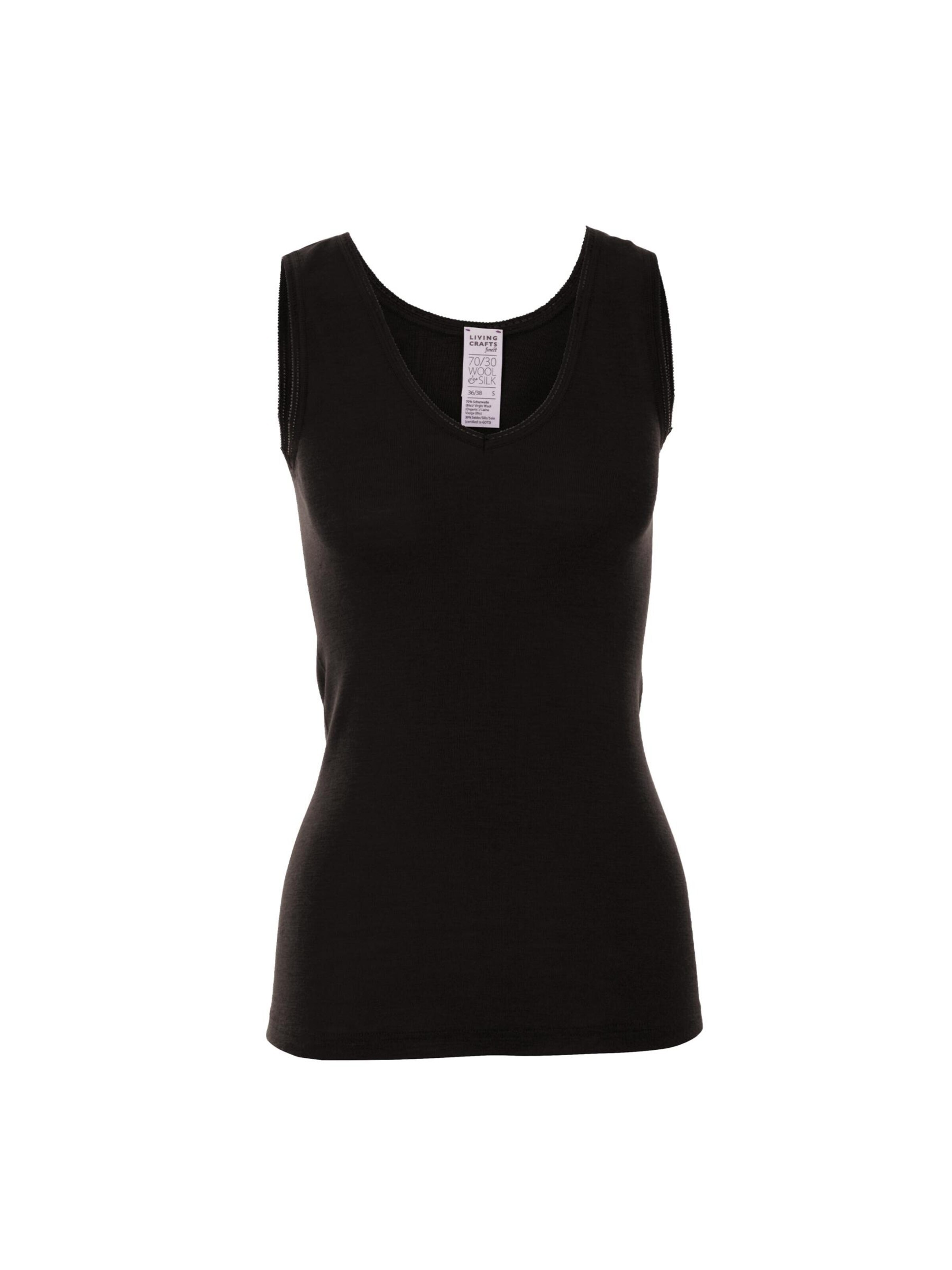 Living Crafts Undershirt 'FREYA' in Black: front