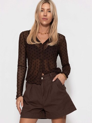 SASSYCLASSY Bluse‌‌‌‌ in Braun