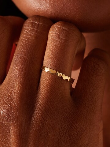 Lucardi Ring 'Klassisch' in Gold: front