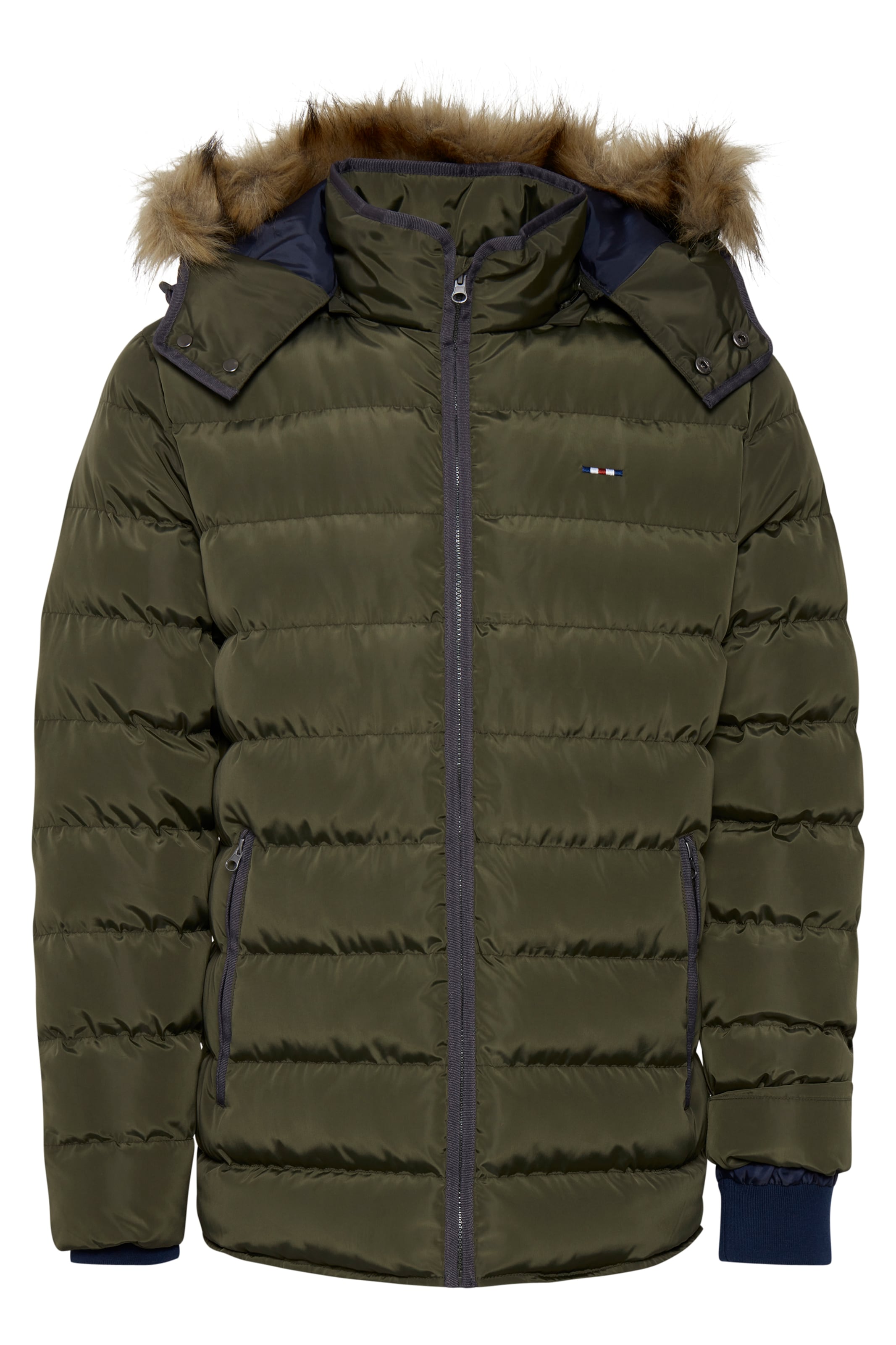 FQ1924 Winter jacket 'AKSEL' in Green: front