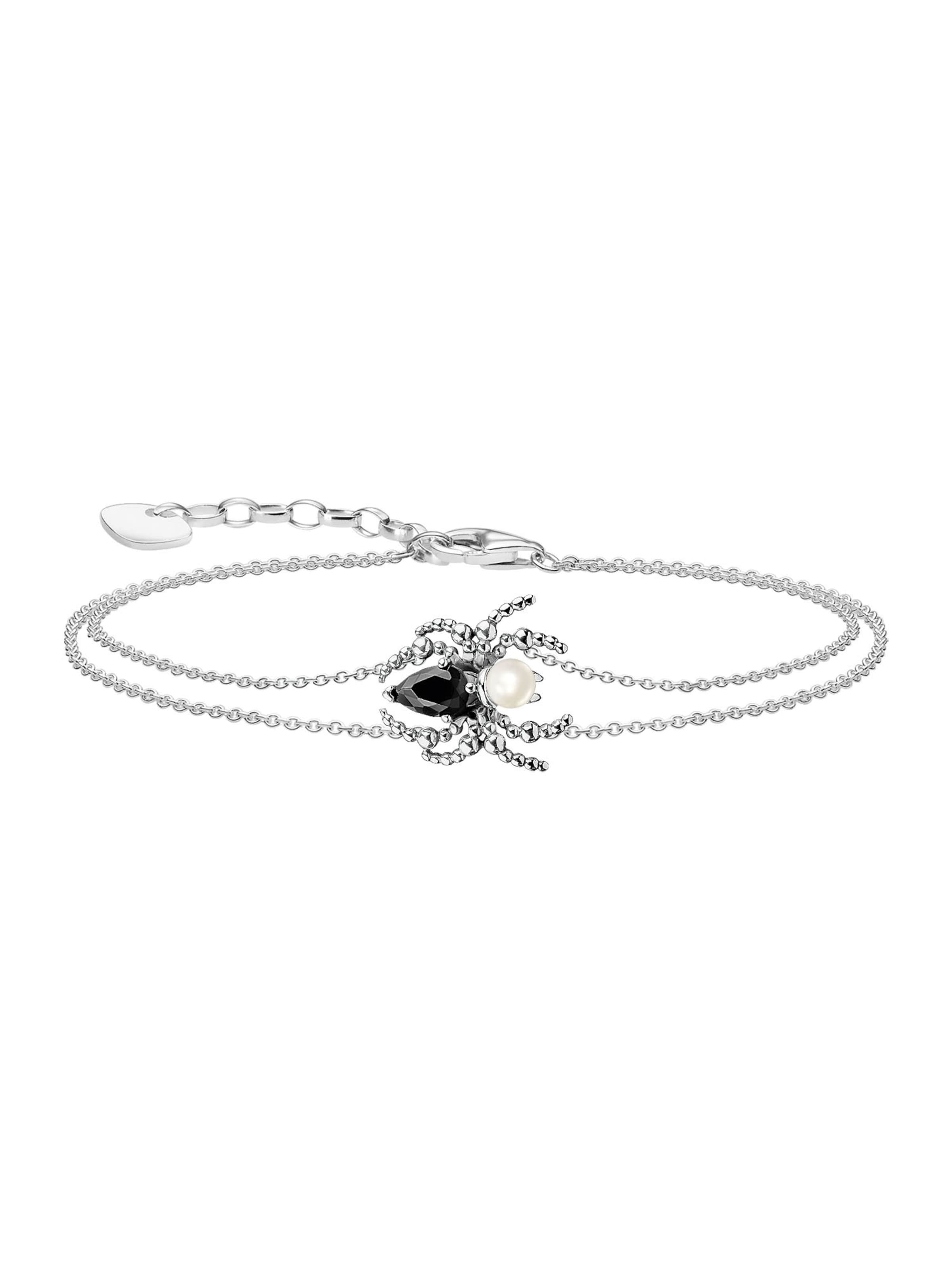 Thomas Sabo Armband 'Spider Romance' in Silber: Vorderseite