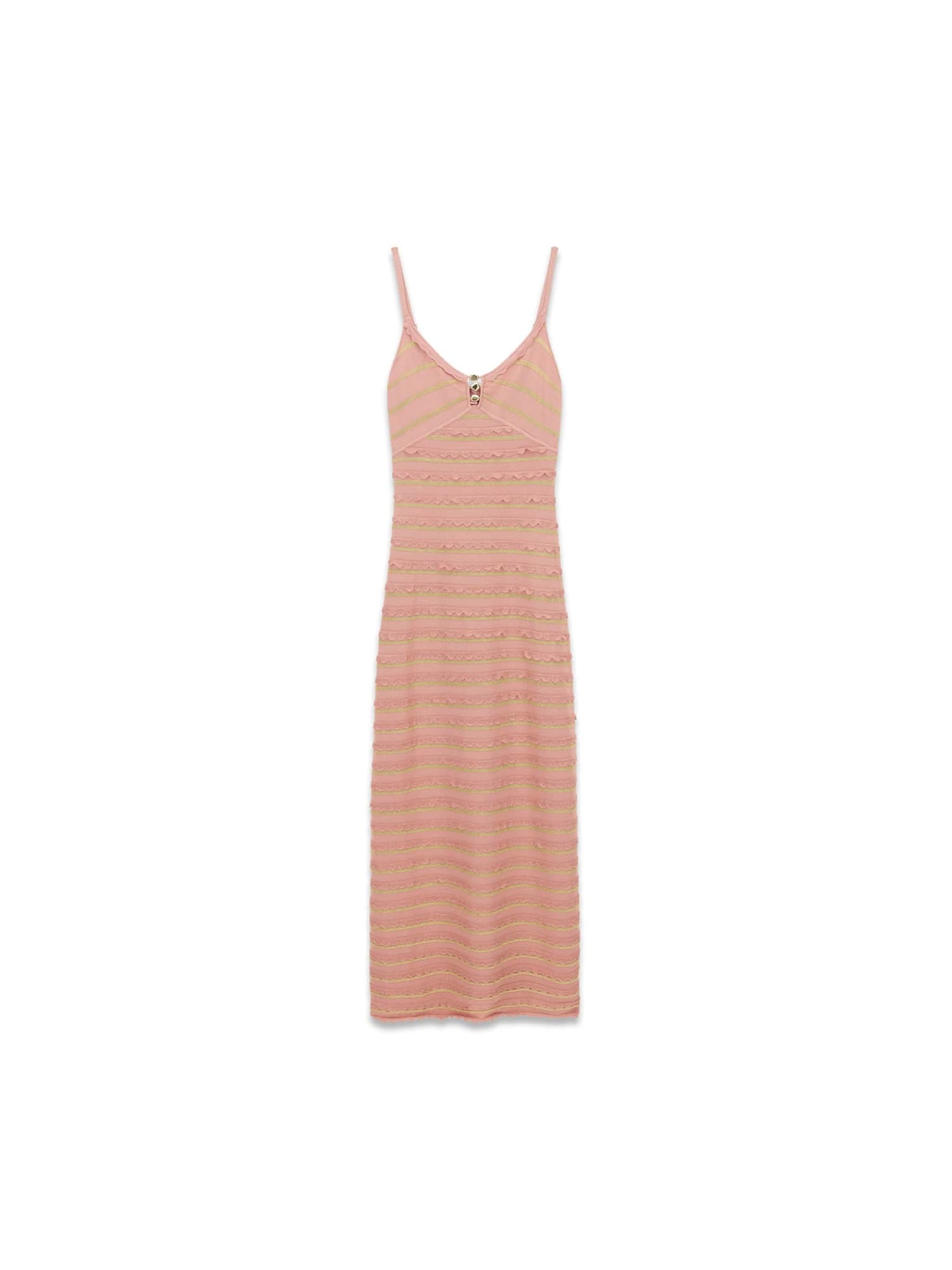 GUESS Knitted dress in Pink: front