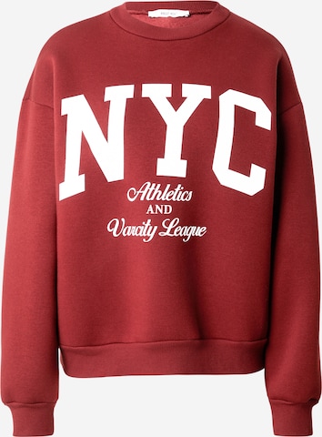 Sweat-shirt 'Tabea' ABOUT YOU en rouge : devant