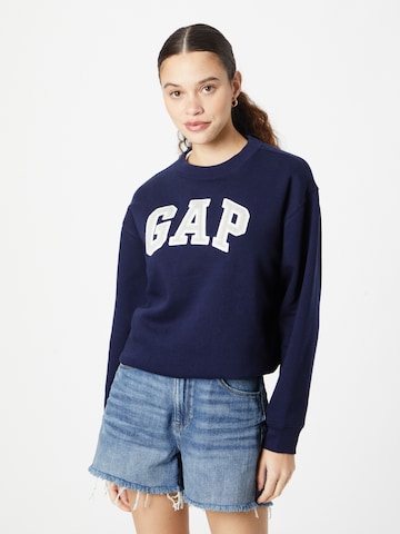 GAP - Sweatshirt 'HERITAGE' em azul: frente