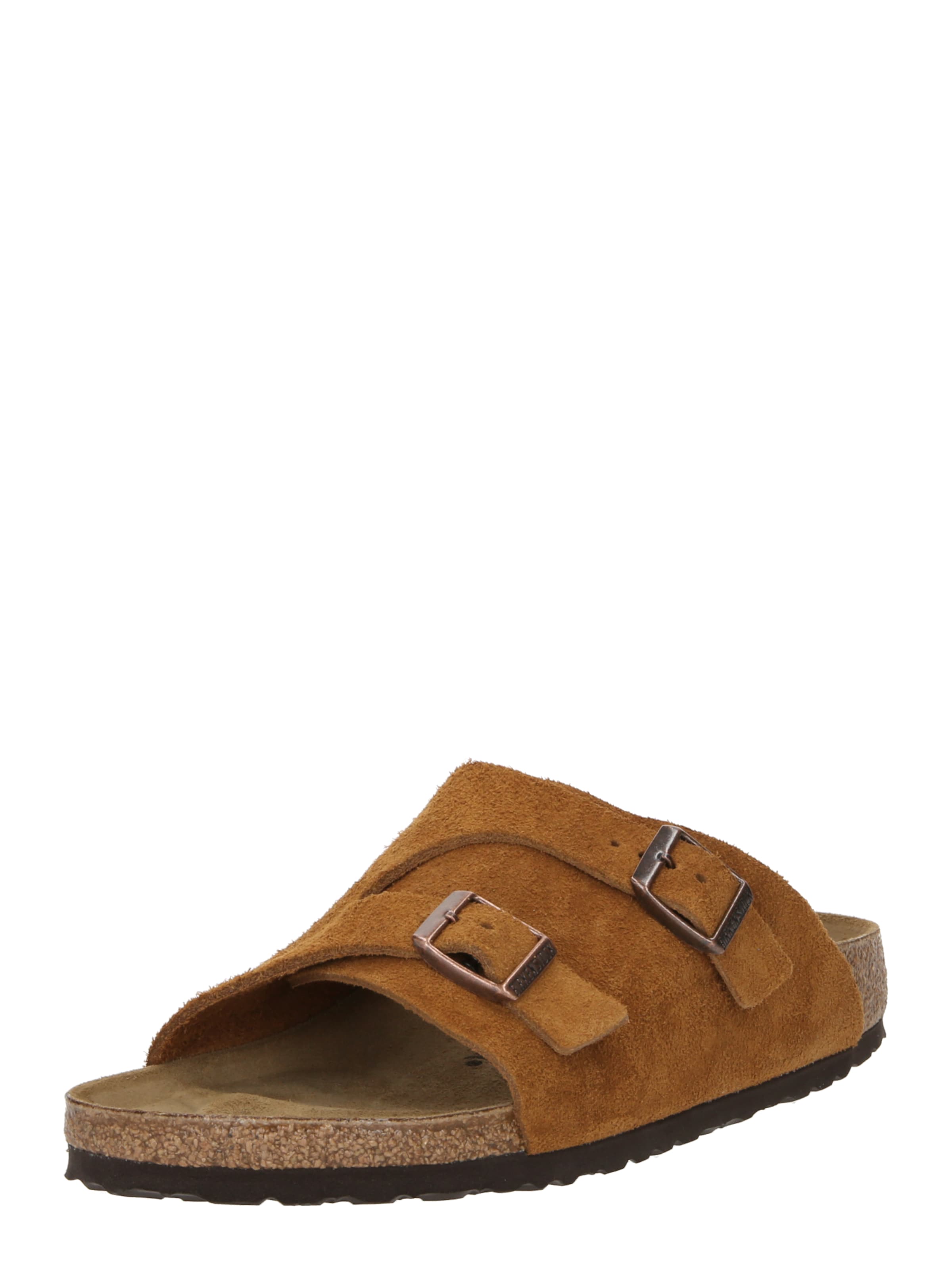 BIRKENSTOCK Nizki natikači 'Zürich' | rjava barva: sprednja stran
