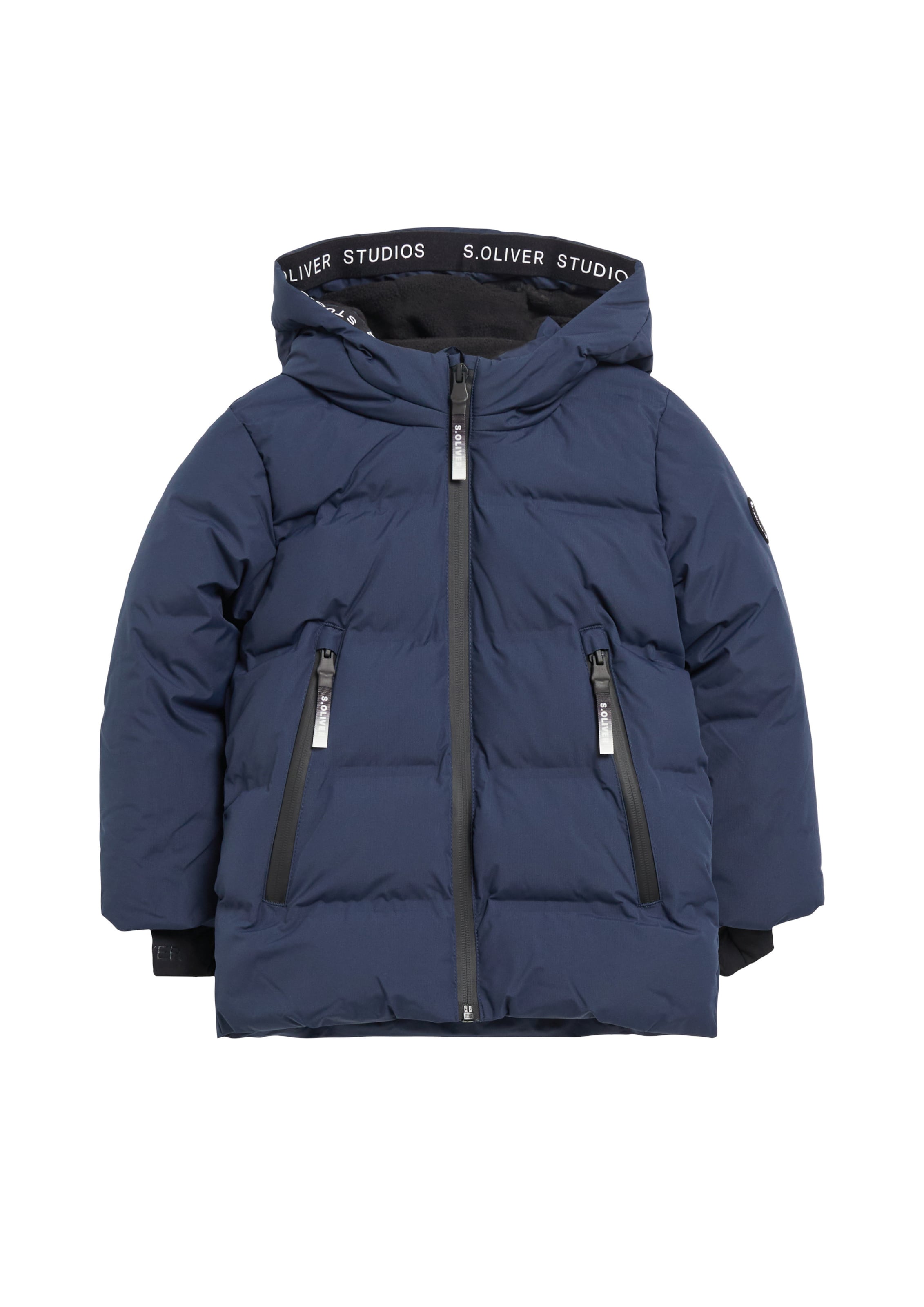 s.Oliver Winterjas in Blauw: voorkant