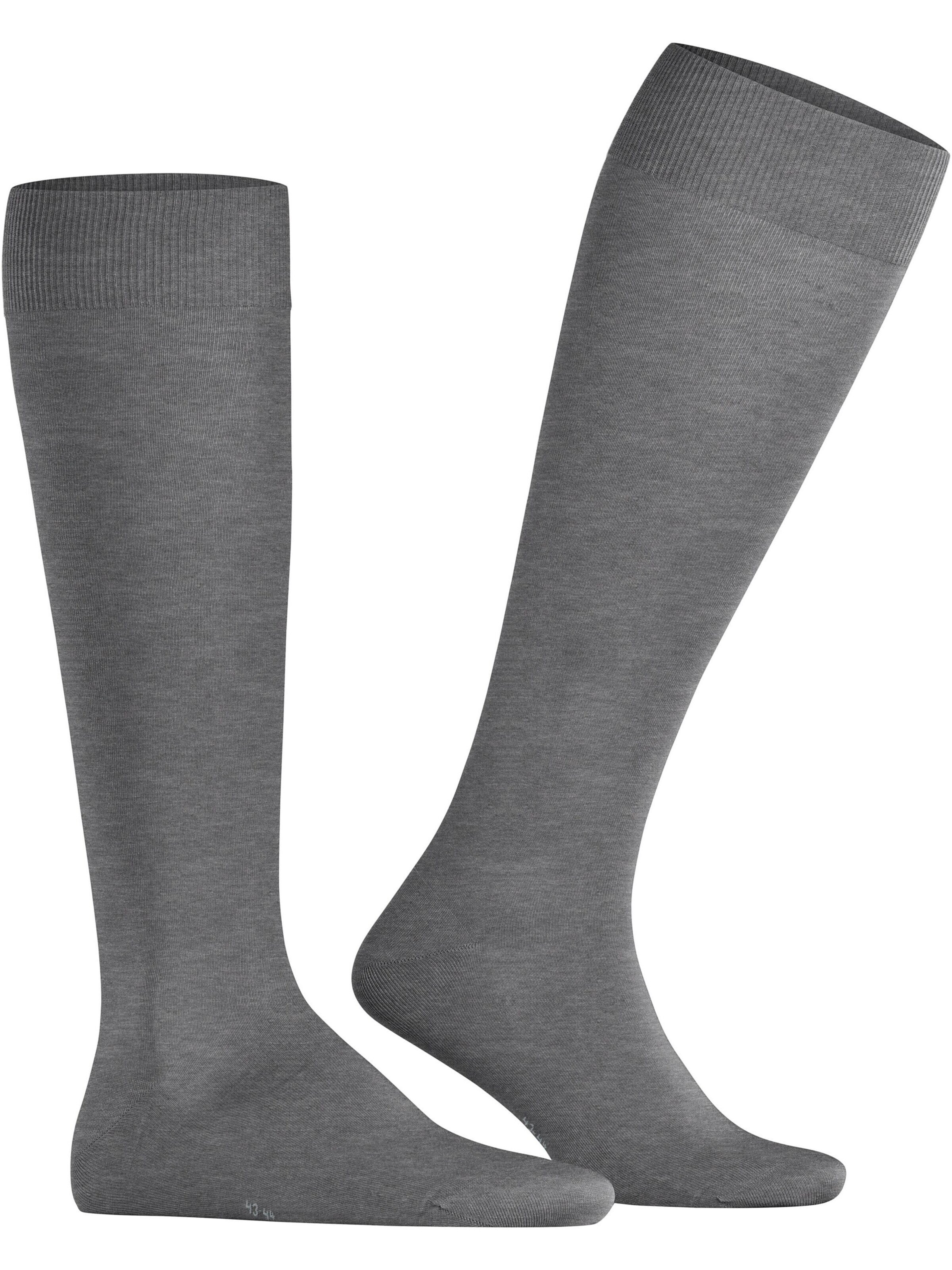 FALKE Kniestrümpfe 'ClimaWool'‌‌ in Grau: Vorderseite