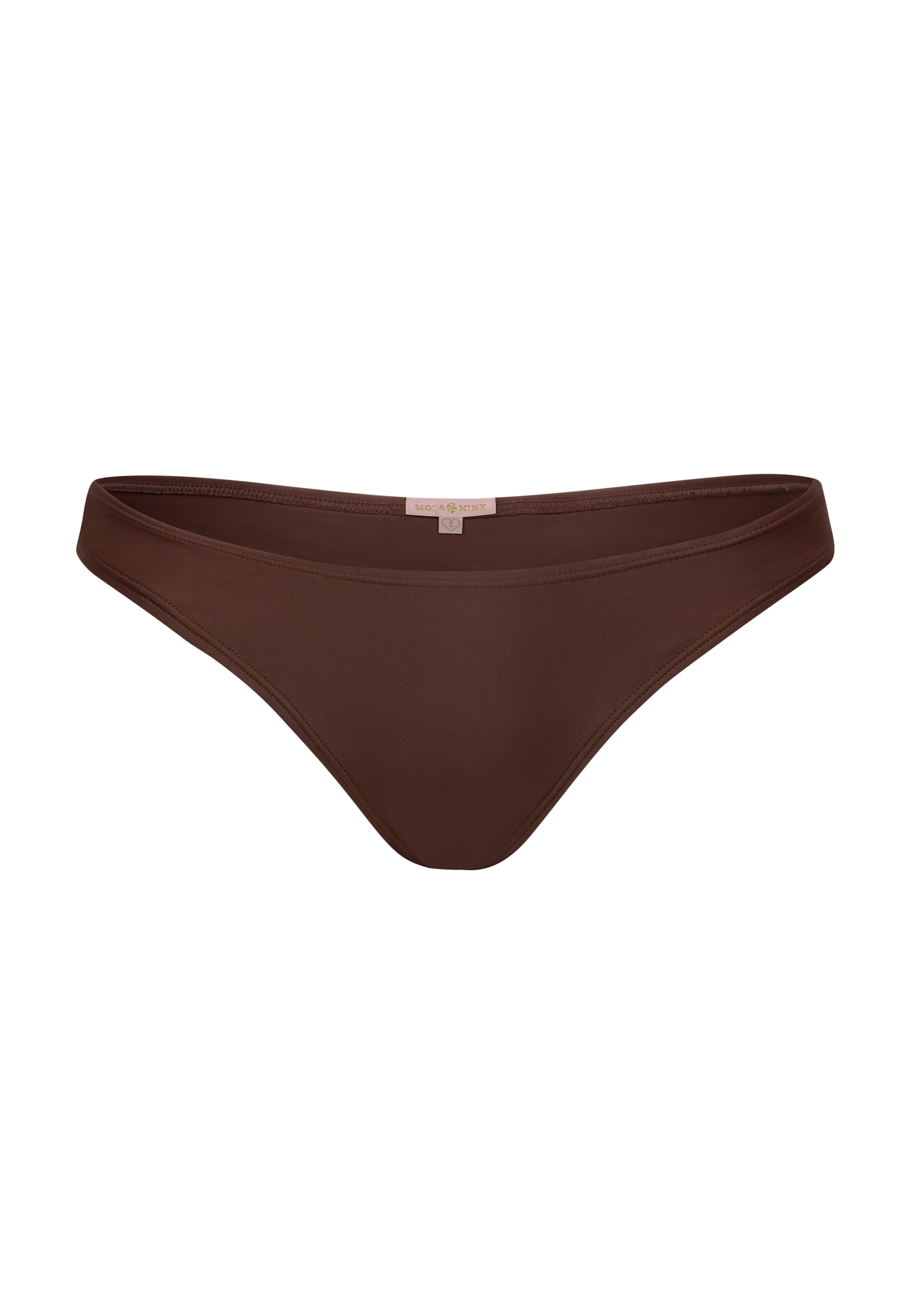 Moda Minx Bikini bottom 'Simple Swim Fixed' in Brown, Item view