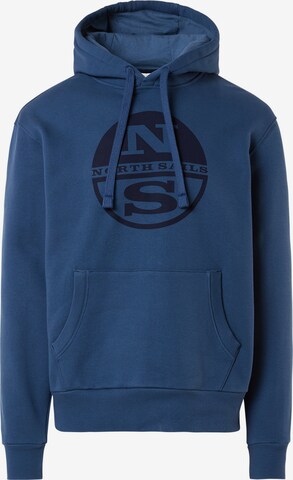 North Sails Sweatshirt in Blauw: voorkant