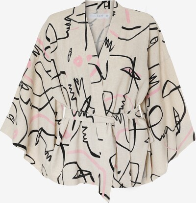 Kimono TATUUM di colore beige / rosa / nero, Visualizzazione prodotti