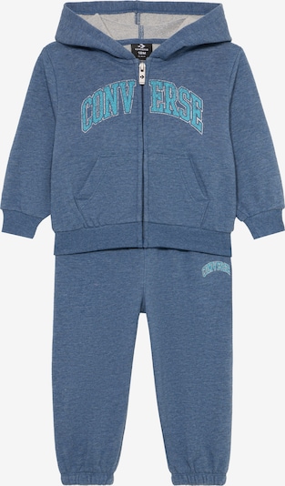 CONVERSE Survêtement 'HERITAGE' en azur / bleu chiné / blanc, Vue avec produit