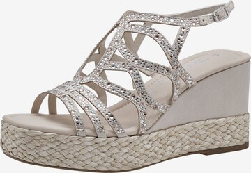 TAMARIS Sandalen met riem in Beige: voorkant