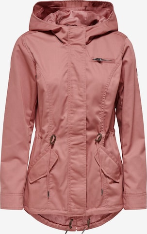 ONLY Between-seasons parka 'ONLLORCA' in Pink: front