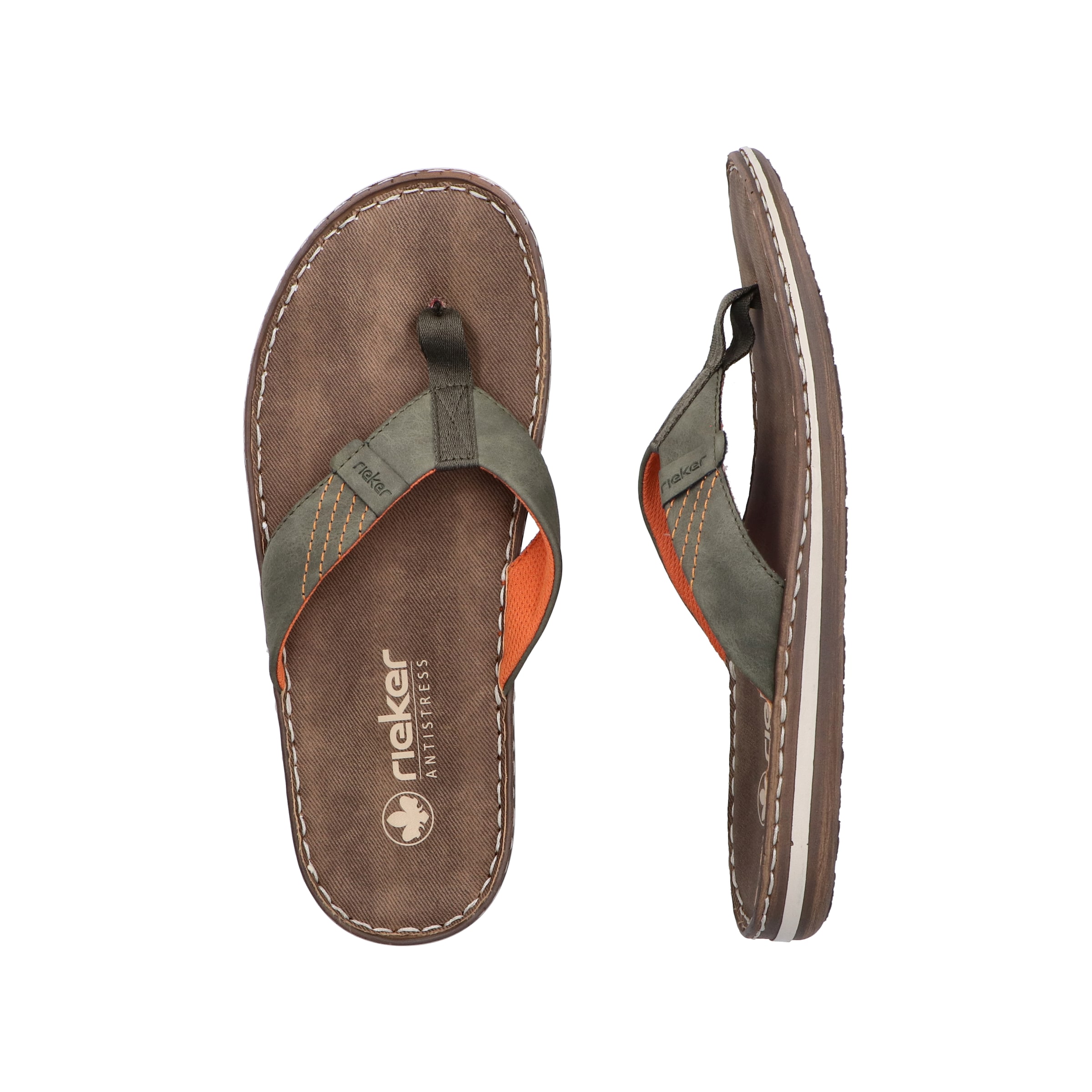 Tongs '21043' Rieker en vert