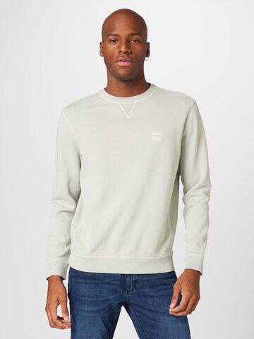 BOSS Orange Sweatshirt 'Westart' i grå: framsida