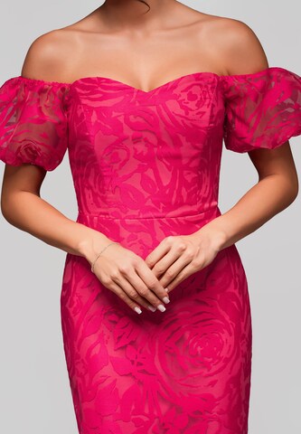 Ombre Cocktailjurk in Roze