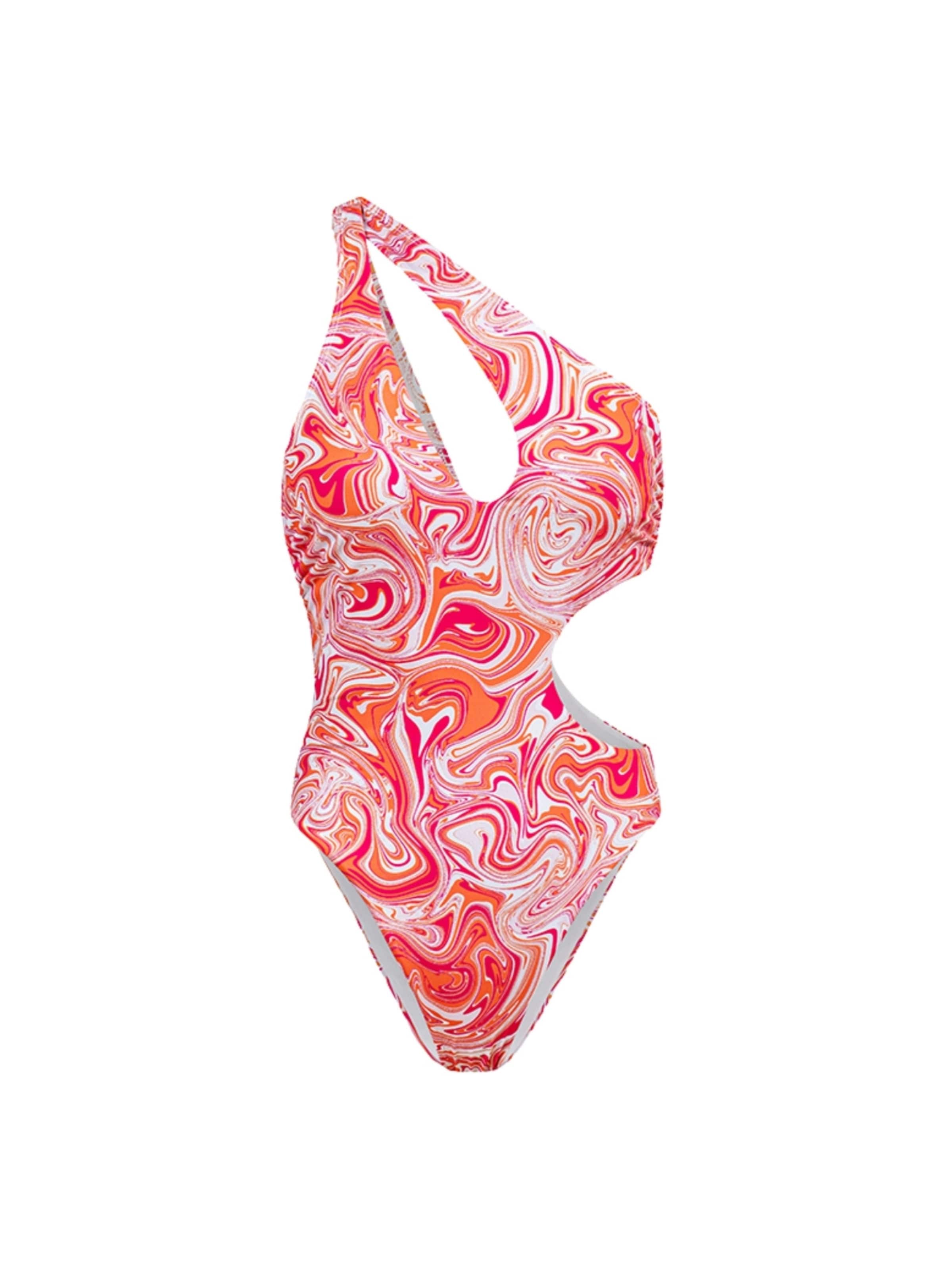 Costume intero 'Groovy' di EKCENTRIK in arancione: frontale