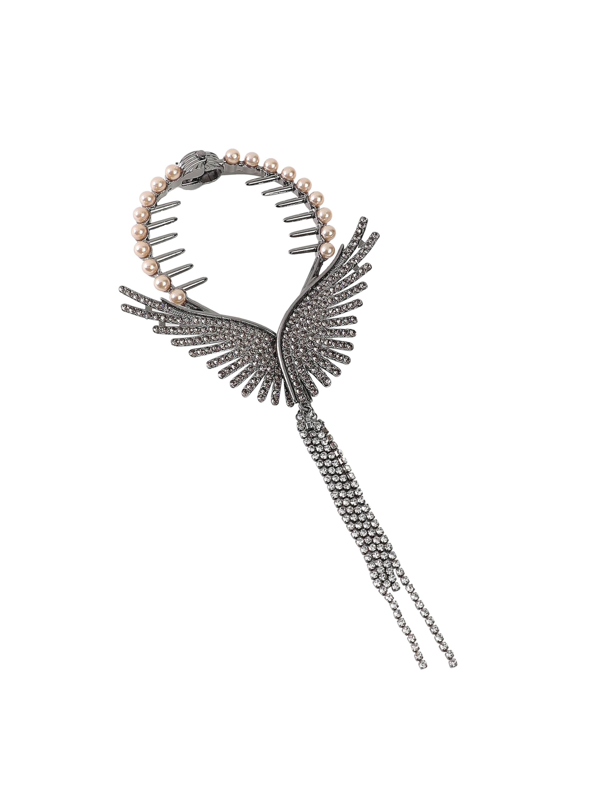 SOHI Haarsieraden &#x27;Rosheen&#x27; in Zilver: voorkant