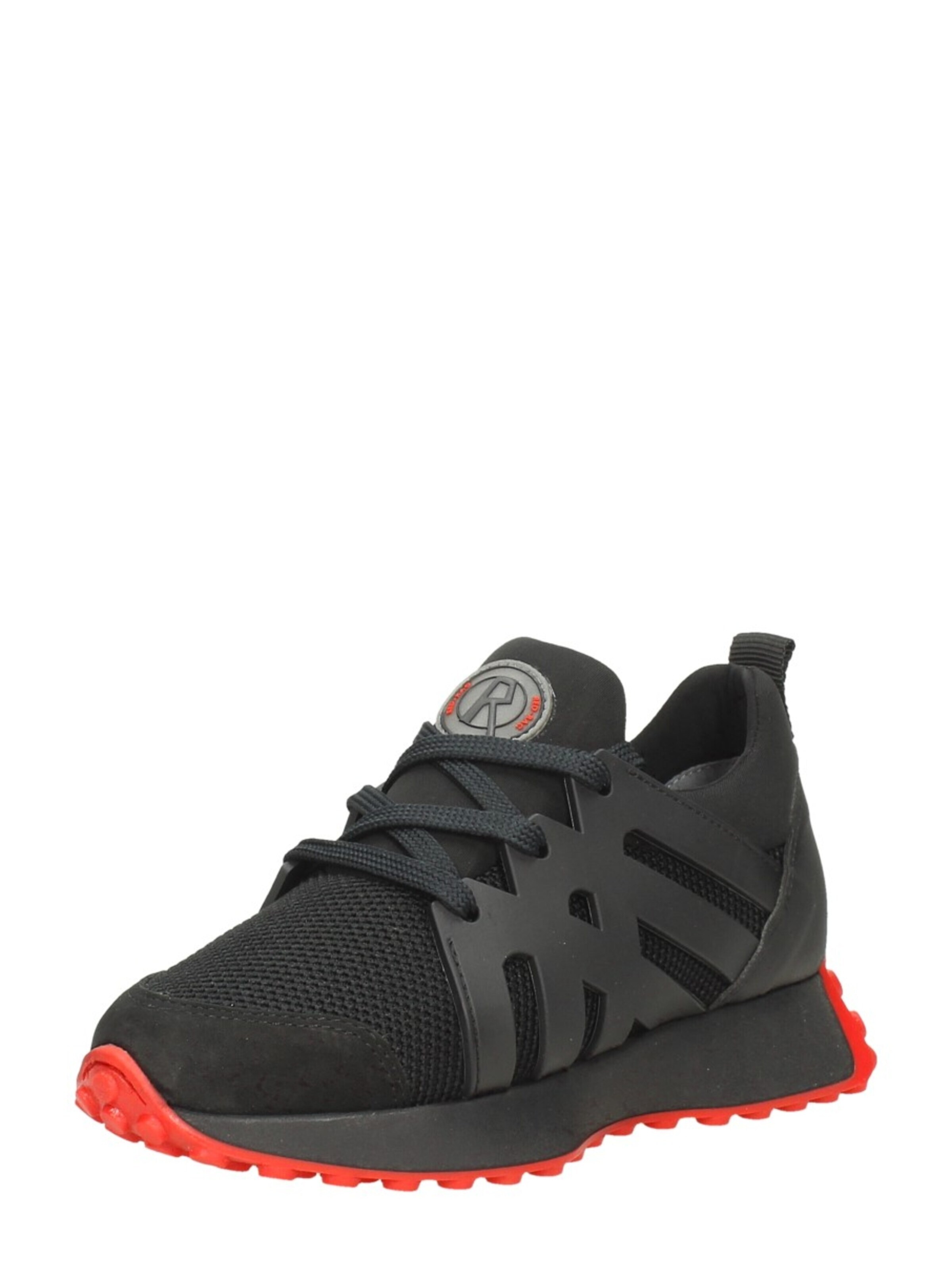 Red-Rag Sneakers 'Sneakers Laag' in Black
