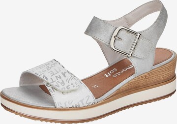 REMONTE Sandals in Silver: front