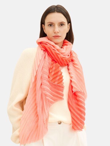 TOM TAILOR Scarf in Orange: front